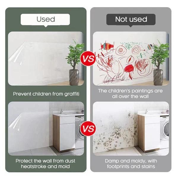Transparent Electrostatic Wall Guard Film, Buy 1 Get 1 Free
