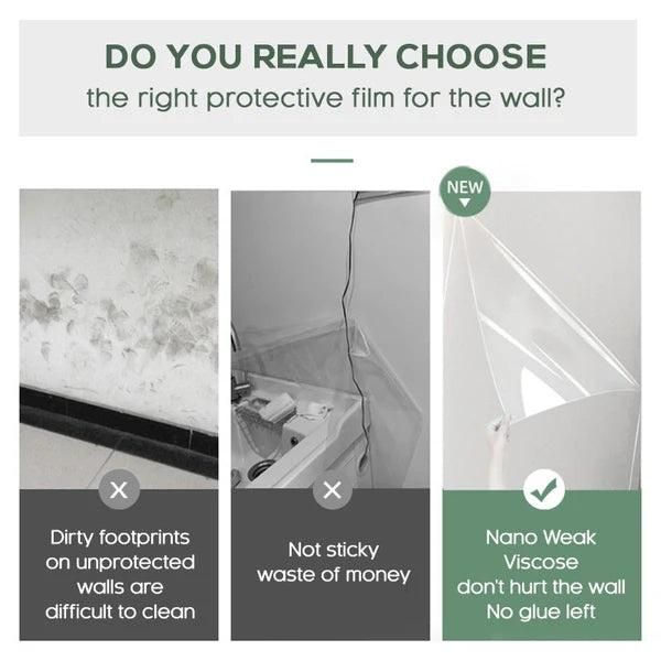 Transparent Electrostatic Wall Guard Film, Buy 1 Get 1 Free