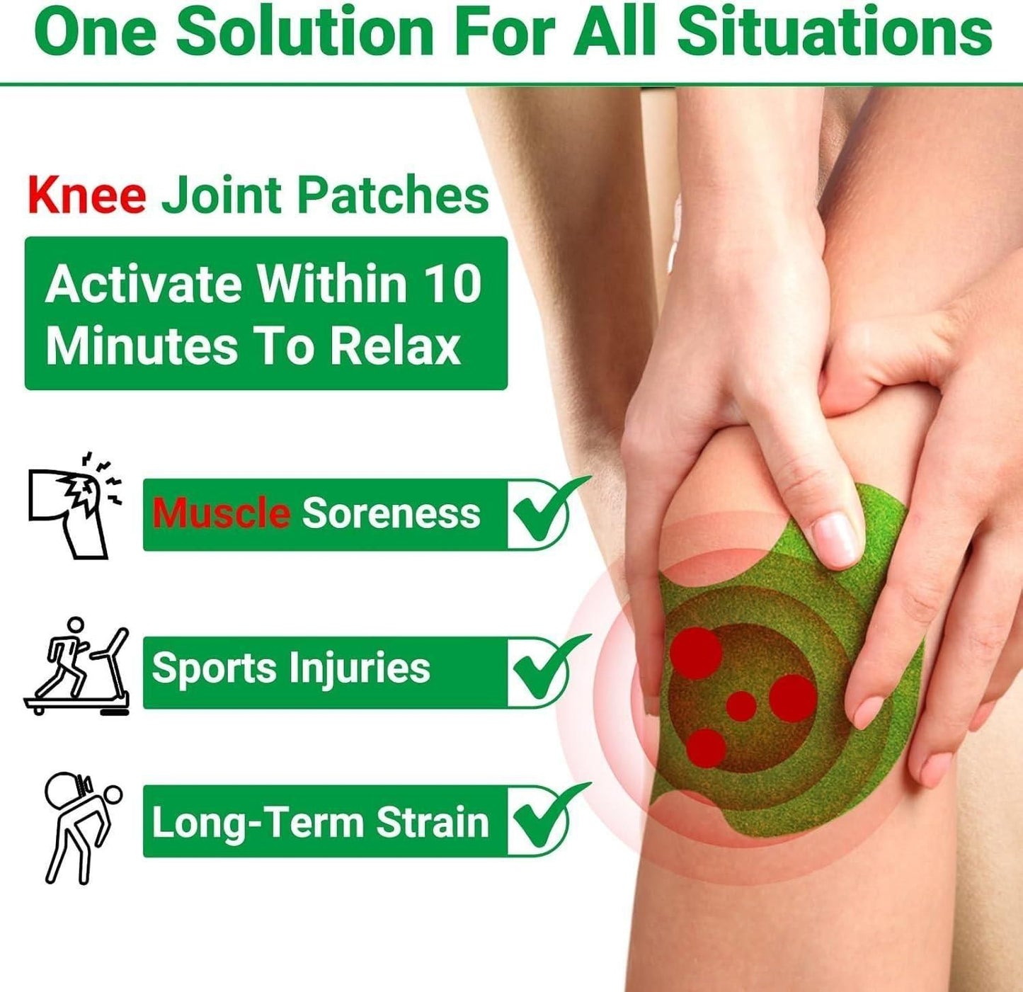 Pain Relief Knee Patches (Pack of 10, 20, 30) | Instant Relief