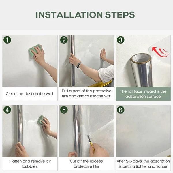 Transparent Electrostatic Wall Guard Film, Buy 1 Get 1 Free