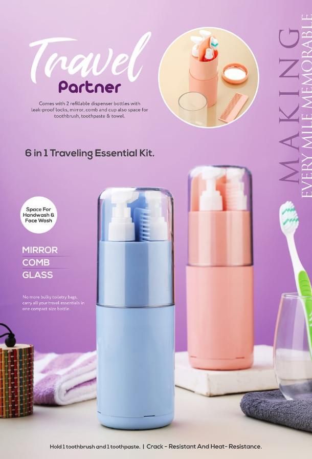 Compact 6-in-1 Travel Set