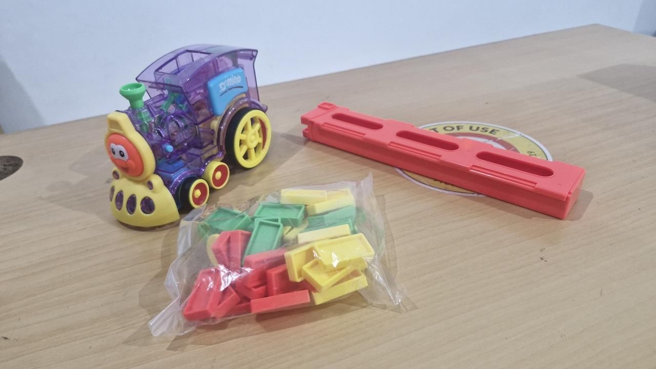 🧩 Domino Express Train – Endless Fun for Curious Kids!