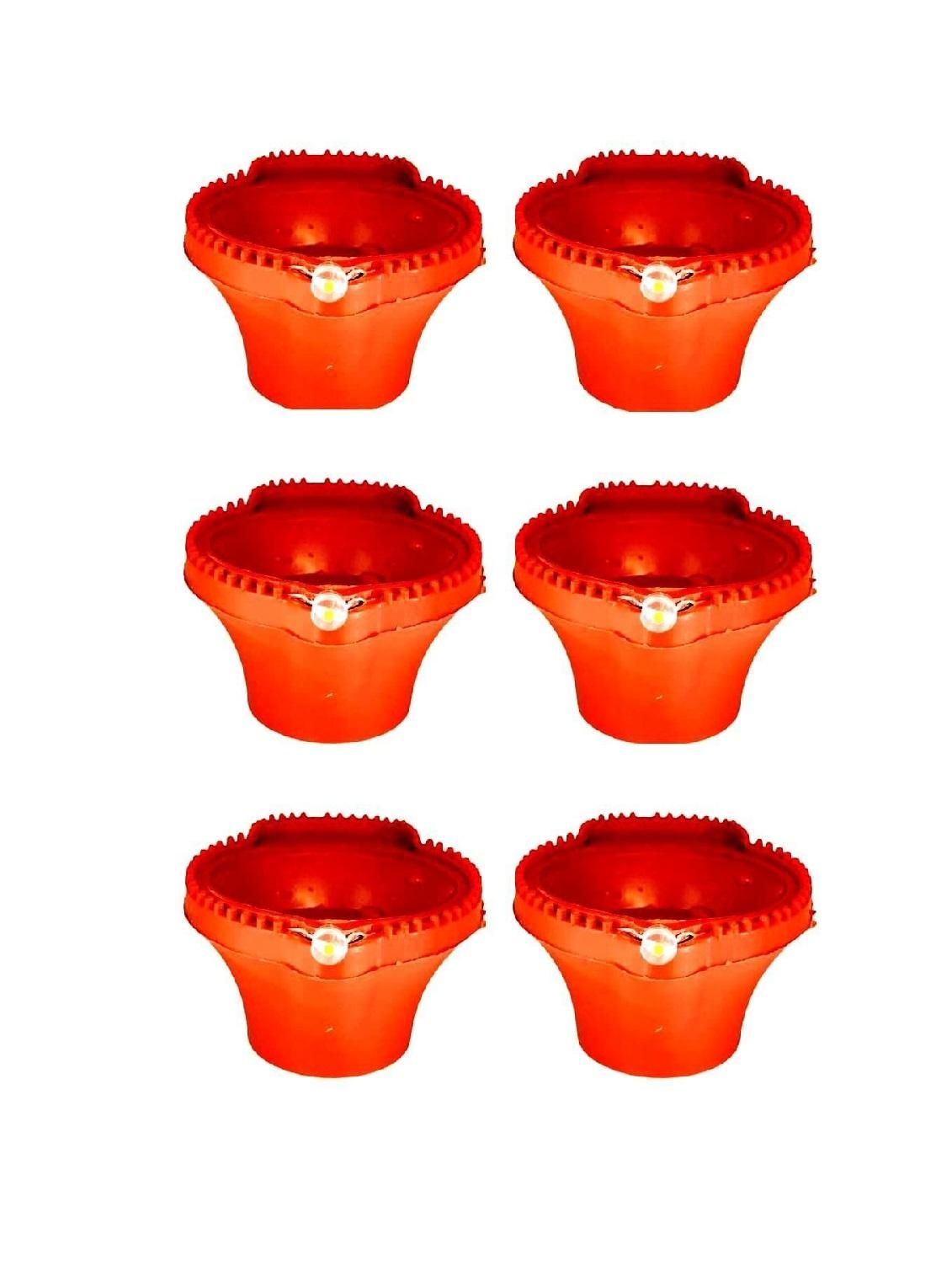 LED Water-Sensor Diyas (Plastic, Ambient Glow Lights)