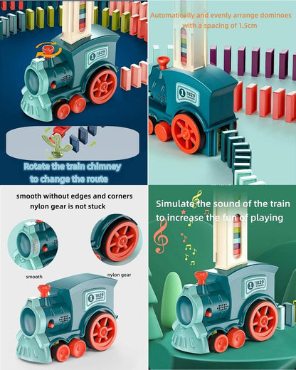 🧩 Domino Express Train – Endless Fun for Curious Kids!